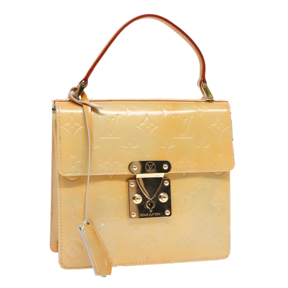 LOUIS VUITTON Monogram Vernis Spring Street Hand Bag Gris M91029 LV Auth ki4961 - Picture 1 of 16